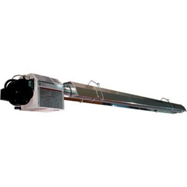 Serengeti-IR Propane Gas Infrared Straight Tube Heater, 20' Tube Length, 55000 BTU, Combustion Research Corporation, Mfr#: 0919R.20LP.S